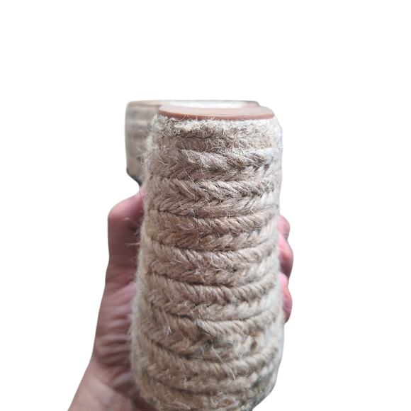 Marc Fisher Andira Black Tie Up Platform Espadrille Wedge Sandal 11M - Picture 14 of 16